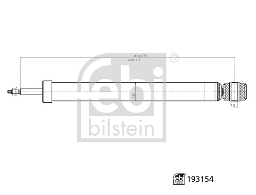 Shock Absorber - 193154 FEBI BILSTEIN