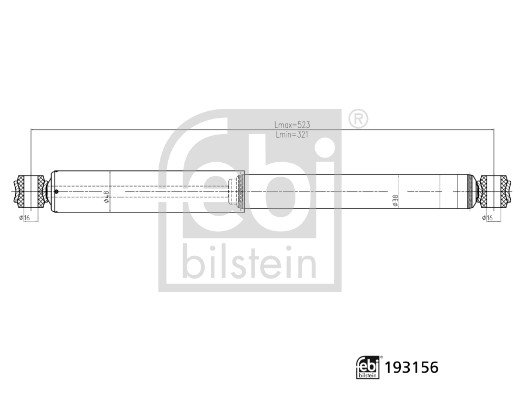 Shock Absorber - 193156 FEBI BILSTEIN