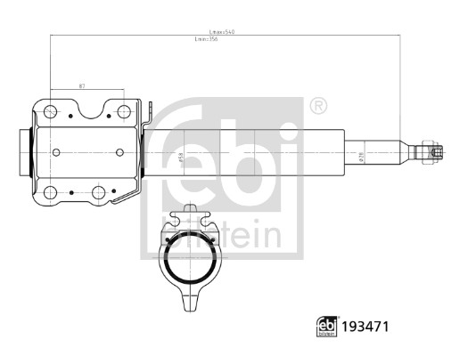 Shock Absorber - 193471 FEBI BILSTEIN