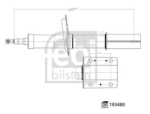 Shock Absorber - 193480 FEBI BILSTEIN