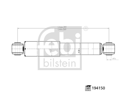Ammortizzatore - 194150 FEBI BILSTEIN