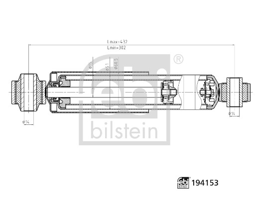 Ammortizzatore - 194153 FEBI BILSTEIN