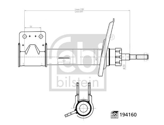 Shock Absorber - 194160 FEBI BILSTEIN