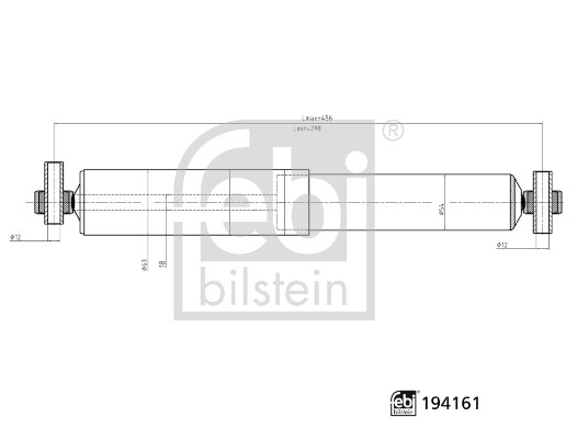 Shock Absorber - 194161 FEBI BILSTEIN