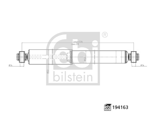 Shock Absorber - 194163 FEBI BILSTEIN