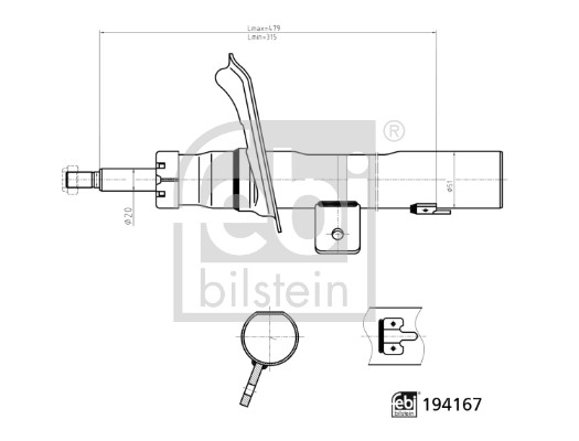 Ammortizzatore - 194167 FEBI BILSTEIN