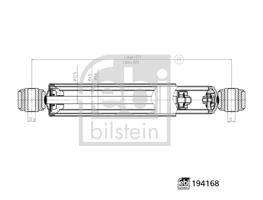 Ammortizzatore - 194168 FEBI BILSTEIN