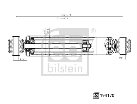 Ammortizzatore - 194170 FEBI BILSTEIN