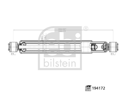 Shock Absorber - 194172 FEBI BILSTEIN