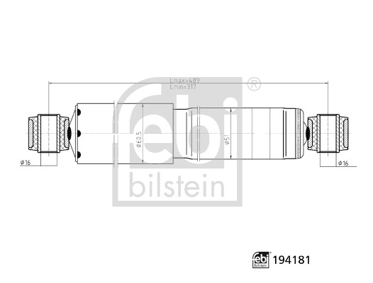 Shock Absorber - 194181 FEBI BILSTEIN