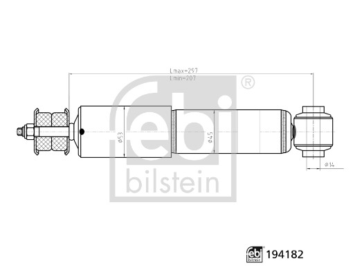 Shock Absorber - 194182 FEBI BILSTEIN