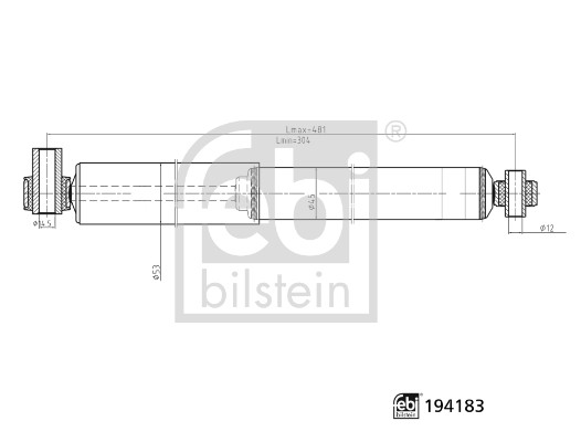 Shock Absorber - 194183 FEBI BILSTEIN