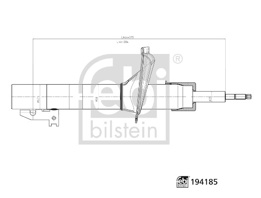 Shock Absorber - 194185 FEBI BILSTEIN