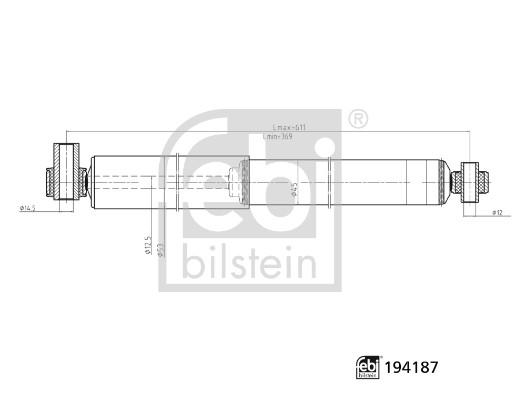 Shock Absorber - 194187 FEBI BILSTEIN