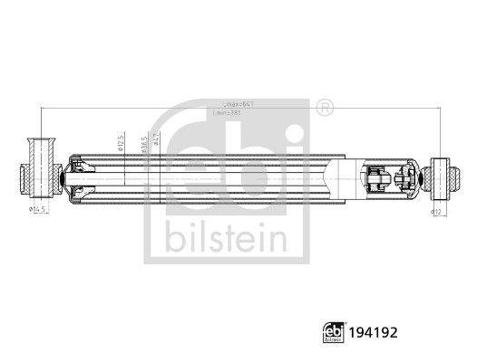 Shock Absorber - 194192 FEBI BILSTEIN