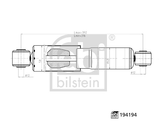 Shock Absorber - 194194 FEBI BILSTEIN