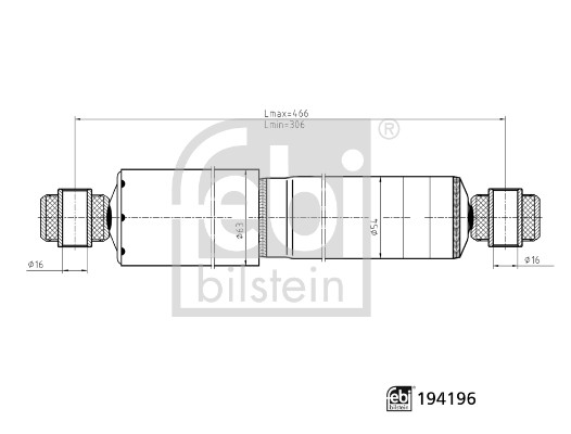 Ammortizzatore - 194196 FEBI BILSTEIN