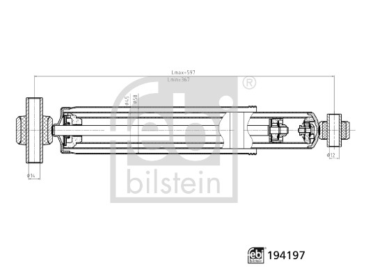Ammortizzatore - 194197 FEBI BILSTEIN