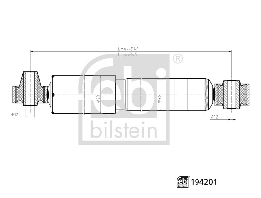 Shock Absorber - 194201 FEBI BILSTEIN