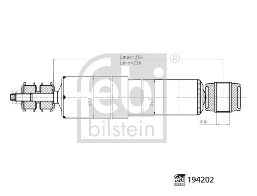 Shock Absorber - 194202 FEBI BILSTEIN