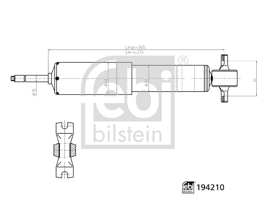 Shock Absorber - 194210 FEBI BILSTEIN