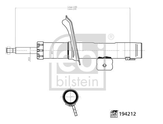 Shock Absorber - 194212 FEBI BILSTEIN