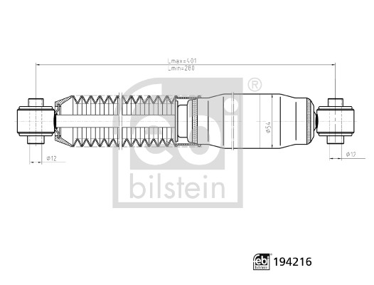 Shock Absorber - 194216 FEBI BILSTEIN