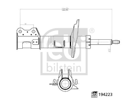 Shock Absorber - 194223 FEBI BILSTEIN