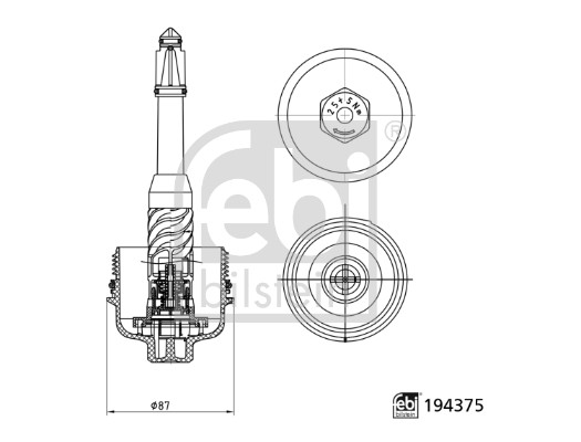 Cap, oil filter housing - 194375 FEBI BILSTEIN
