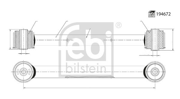 vikšro valdymo svirtis - 194672 FEBI BILSTEIN
