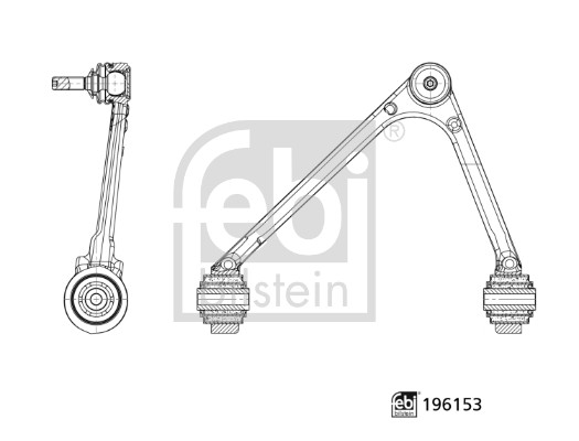 Braccio oscillante, Sospensione ruota - 196153 FEBI BILSTEIN