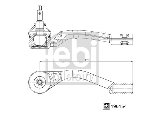 Tie Rod End - 196154 FEBI BILSTEIN