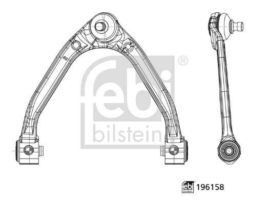 Braccio oscillante, Sospensione ruota - 196158 FEBI BILSTEIN