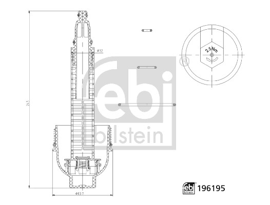 Cap, oil filter housing - 196195 FEBI BILSTEIN