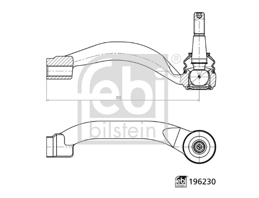 Testa barra d'accoppiamento - 196230 FEBI BILSTEIN
