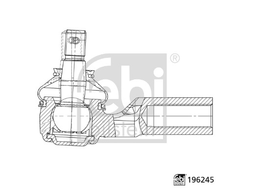 Testa barra d'accoppiamento - 196245 FEBI BILSTEIN