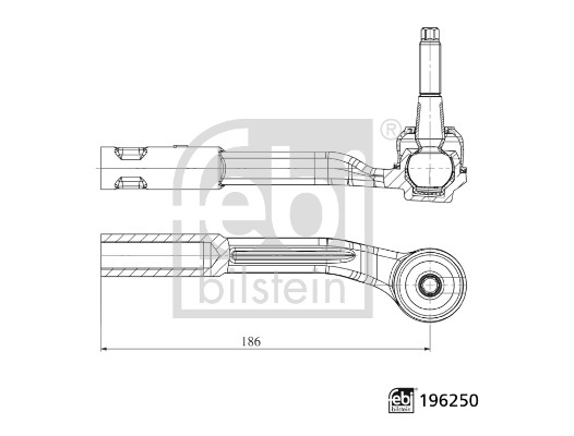 Tie Rod End - 196250 FEBI BILSTEIN