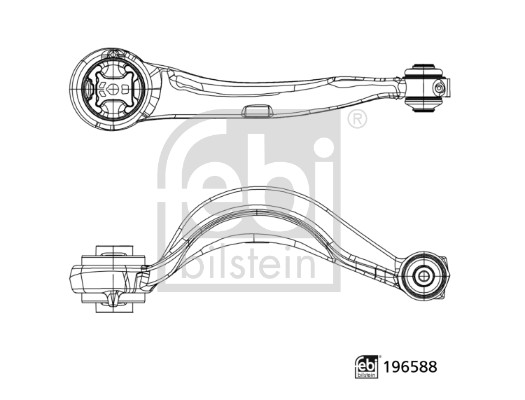 Braccio oscillante, Sospensione ruota - 196588 FEBI BILSTEIN