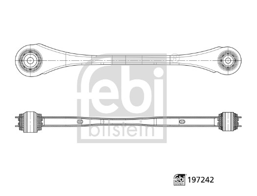 Braccio oscillante, Sospensione ruota - 197242 FEBI BILSTEIN