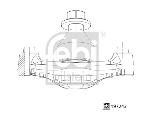 Giunto di supporto / guida - 197243 FEBI BILSTEIN