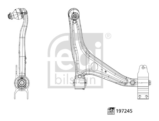 Track Control Arm - 197245 FEBI BILSTEIN