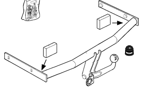 Trailer Hitch - 392000 BRINK