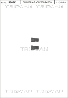 Screw Set, brake disc - 8105 116007 TRISCAN