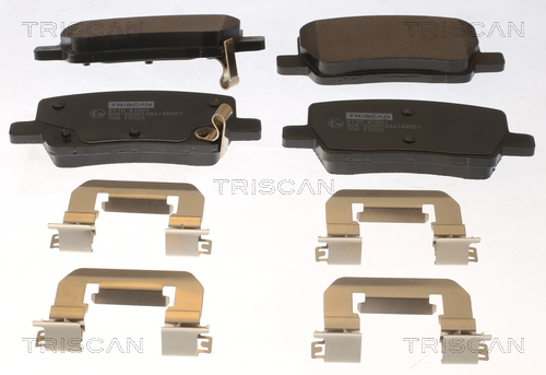 Kit pastiglie freno, Freno a disco - 8110 81001 TRISCAN