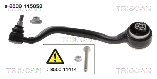 Braccio oscillante, Sospensione ruota - 8500 115058 TRISCAN