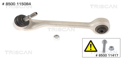 Braccio oscillante, Sospensione ruota - 8500 115084 TRISCAN