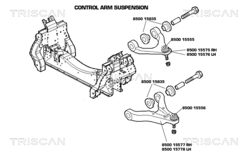 Track Control Arm - 8500 15577 TRISCAN