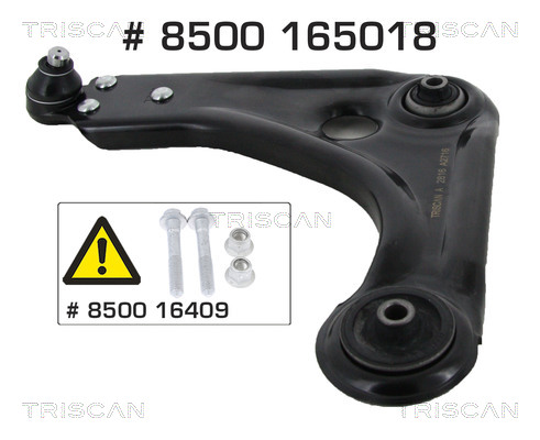 Braccio oscillante, Sospensione ruota - 8500 165018 TRISCAN