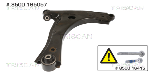Braccio oscillante, Sospensione ruota - 8500 165057 TRISCAN