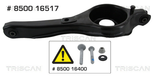 Braccio oscillante, Sospensione ruota - 8500 16517 TRISCAN